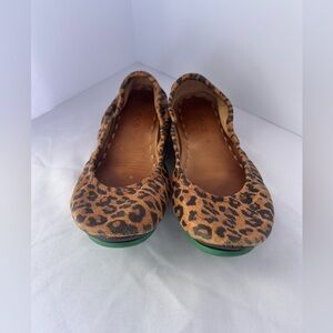 Tieks by Gavrieli leopard print leather ballet flats